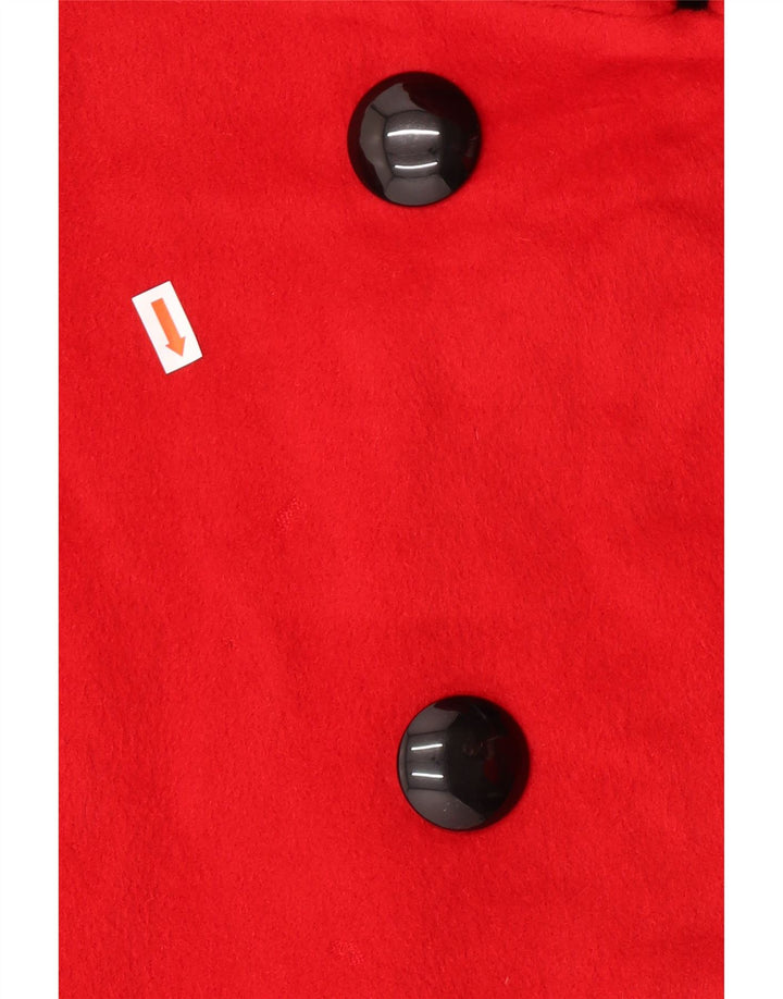 Jaeger ženski preveliki kaput s dvostrukim kopčanjem UK 14 Velika crvena angora