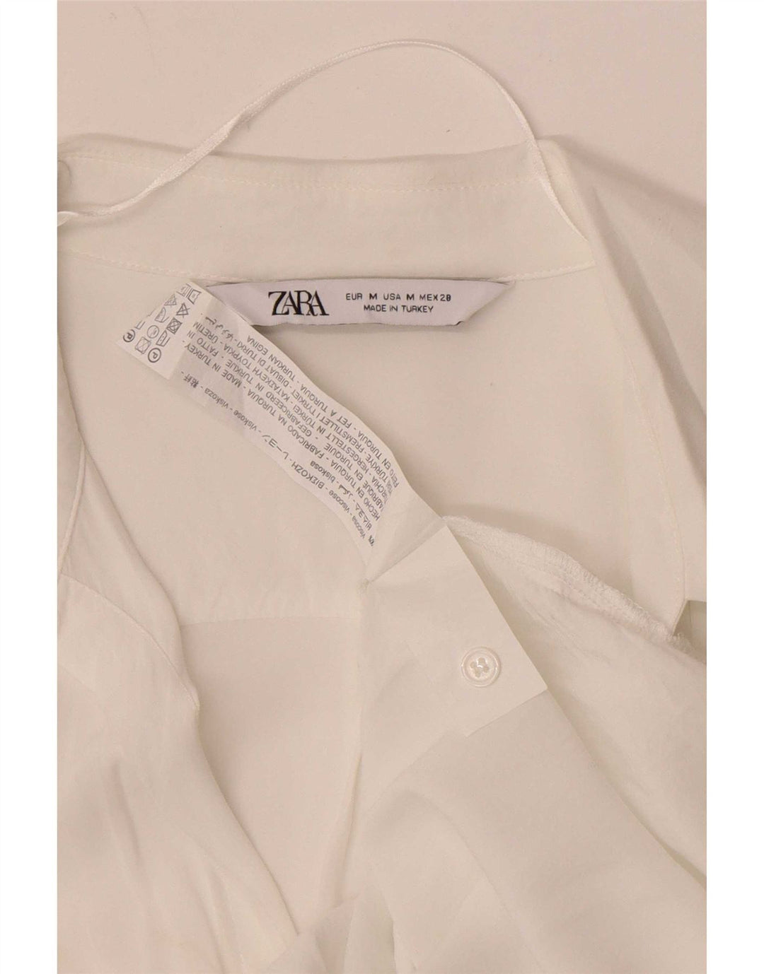Zara ženska košulja bluza UK 12 srednje bijele viskoze