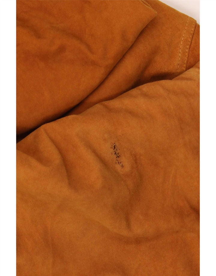 Vintage muška bomber jakna od brušene kože IT 54 2XL smeđa koža