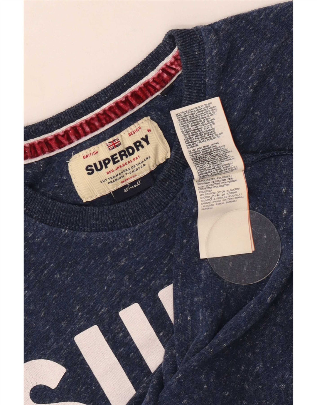 Superdry muška majica kratkih rukava s grafičkim motivima, mali tamnoplavi pjegavi poliester