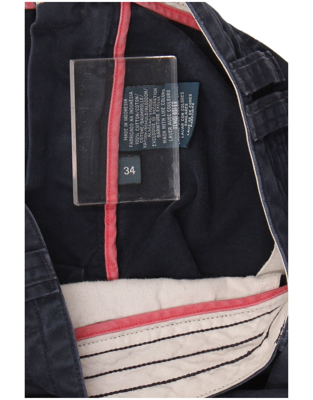 POLO RALPH LAUREN Muške kargo kratke hlače W34, veliki tamnoplavi pamuk