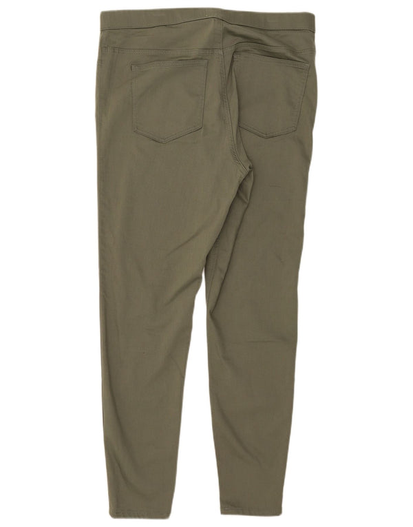 Marks & Spencer ženske jegging traperice UK 16 Large W34 L27 kaki pamuk