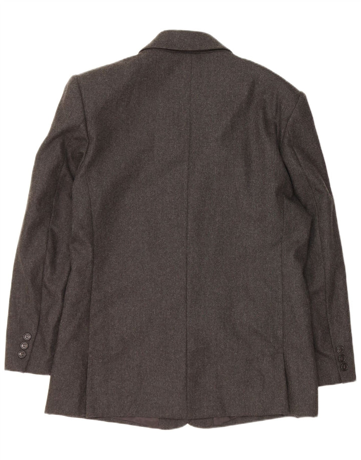 BENETTON Ženska jakna sa 2 gumba IT 44 Srednje siva djevičanska vuna