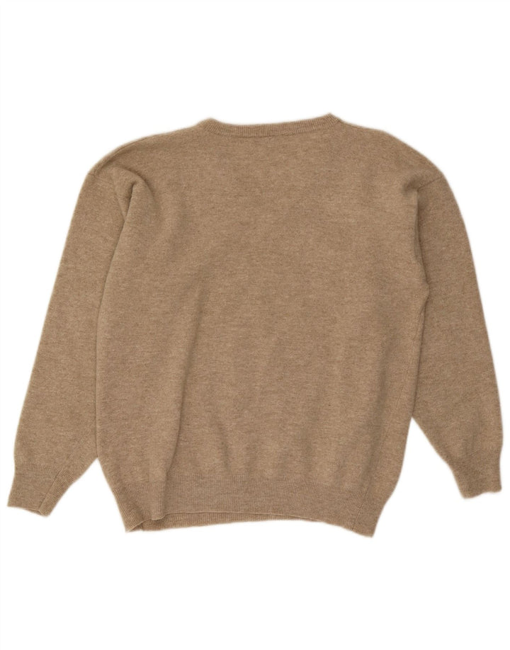 Pierre Cardin Muški pulover s V-izrezom IT 52 Large Beige Argyle/Diamond