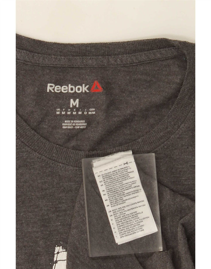 Reebok muška grafička majica kratkih rukava srednje sivi poliester