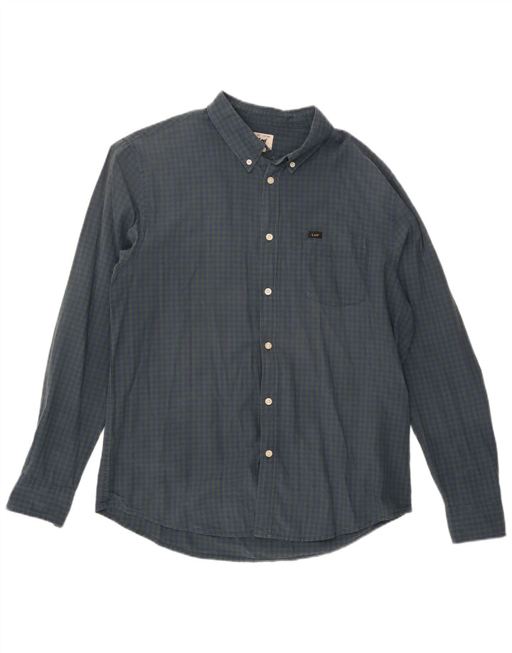 Lee muška karirana košulja klasičnog kroja XL Green Gingham