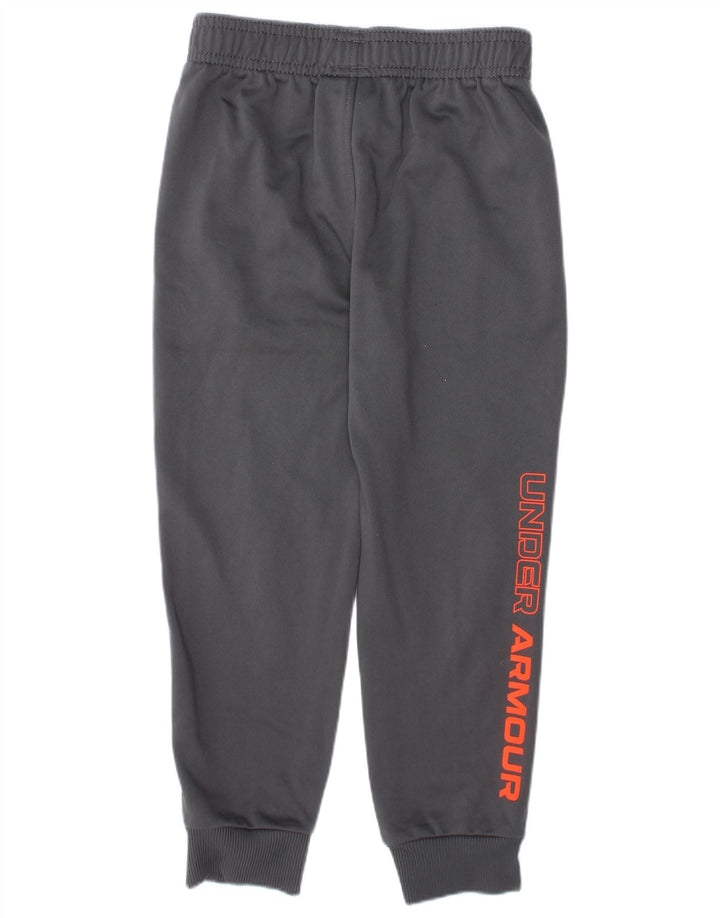 UNDER ARMOUR Trenirka za dječake Hlače za trčanje 3-4 godine Sivi poliester