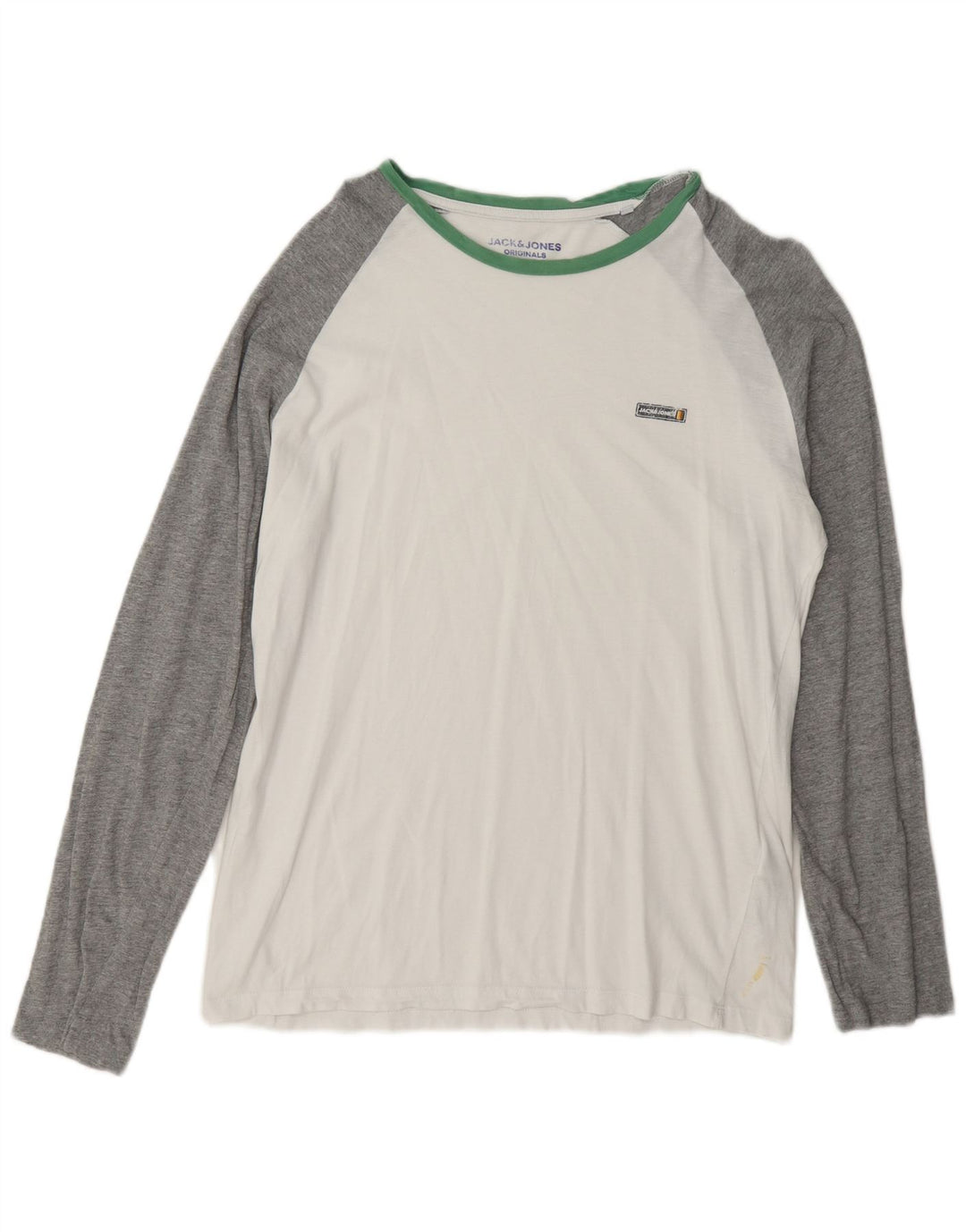 Jack & Jones muška majica standardnog kroja s dugim rukavima velike bijele boje