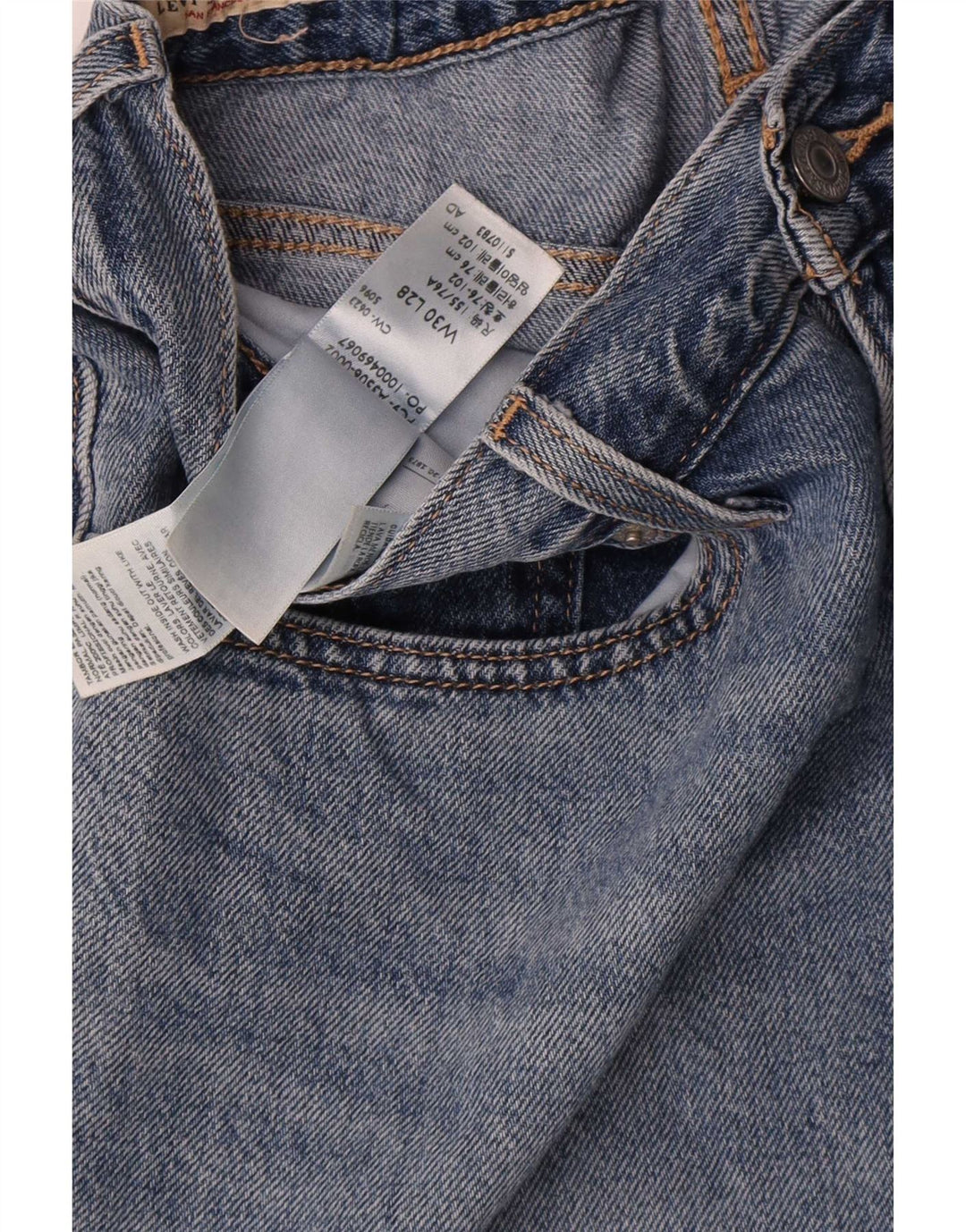 Levi's ženske sužene traperice W30 L28 plavi pamuk