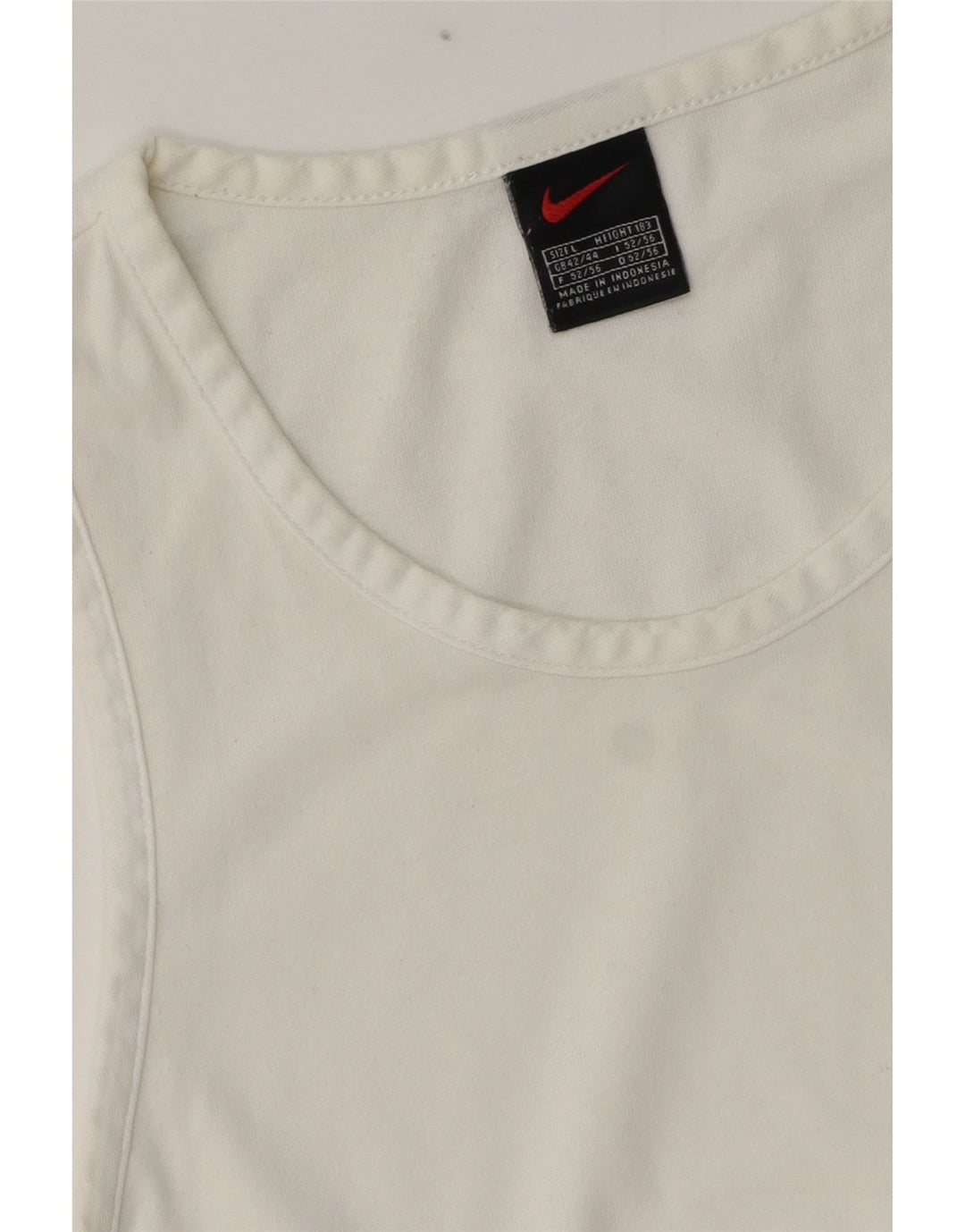 Nike Muški gornji dio prsluka Large White Cotton