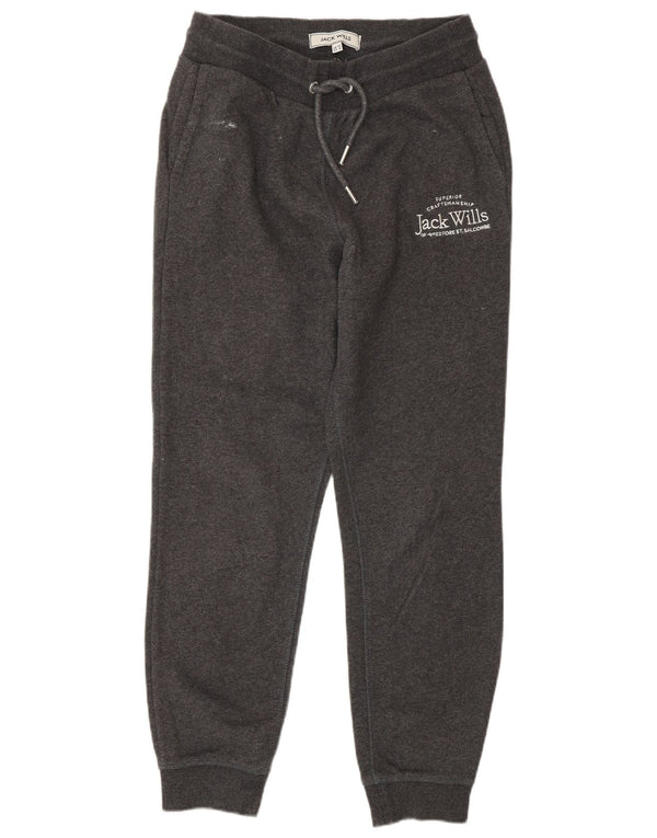 Jack Wills Ženska trenirka s grafičkim motivima Joggers UK 10 Small Gray