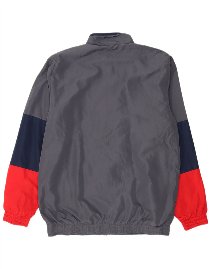 Adidas muška trenirka gornja jakna UK 40/42 poliester srednje sive boje