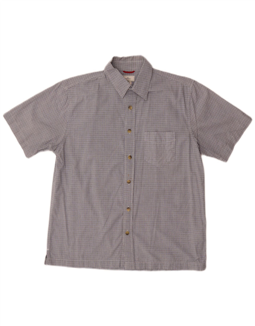 DOCKERS Muška košulja kratkih rukava Srednje plavi karirani pamuk