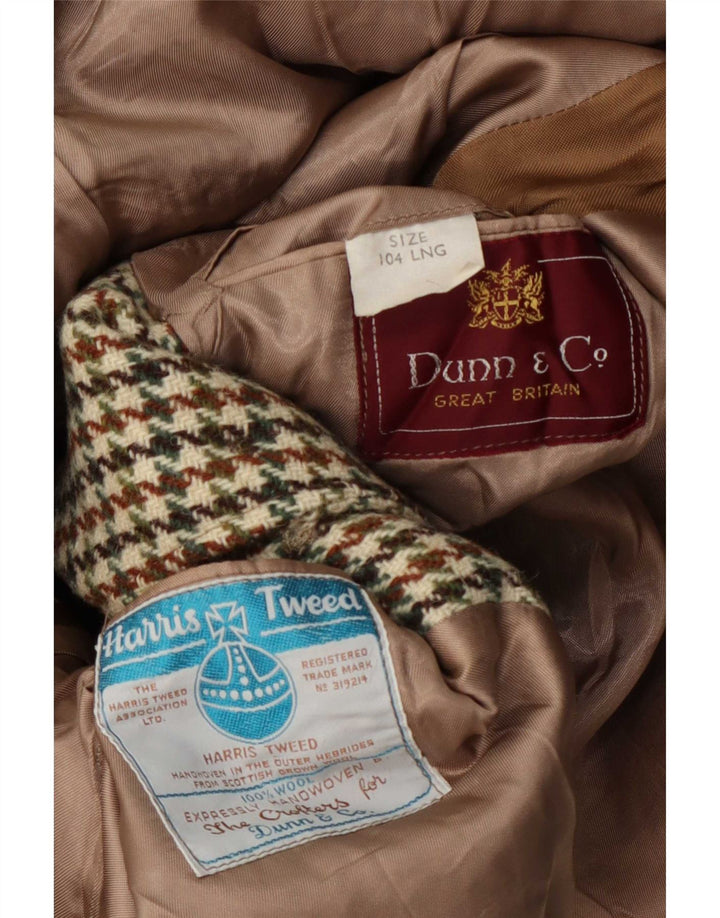 Harris Tweed muški dugi sako jakna UK 38 srednje zelene ptičje zube