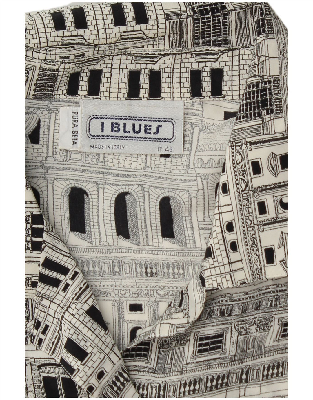 I BLUES Ženska grafička majica Bluza IT 46 Velika crna svila