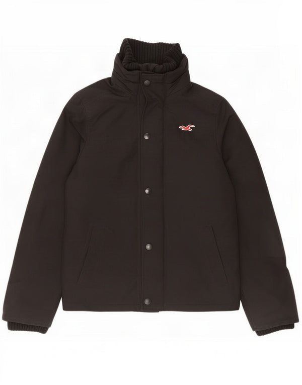Hollister muška jakna vjetrovka UK 36 mala crna poliester