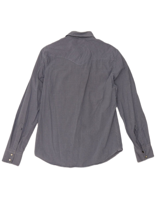 Levi's muška uska košulja, mala tamnoplava pamuk od ginghama