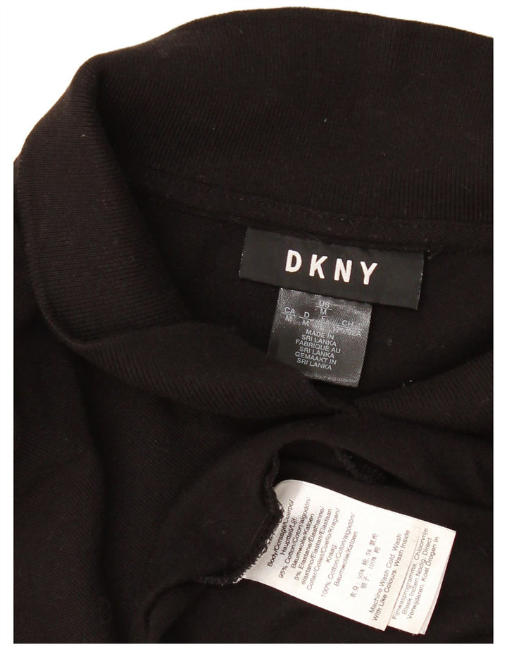 Dkny ženska polo haljina UK 14 Veliki crni pamuk