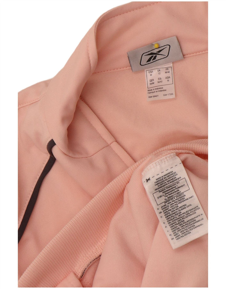 Reebok ženska gornja jakna za trenirku UK 12 Medium Pink Colourblock poliester