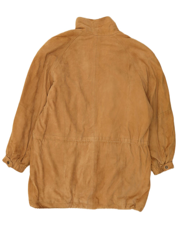 Vintage ženski preveliki kaput od antilop kože EU 38 srednje smeđe kože