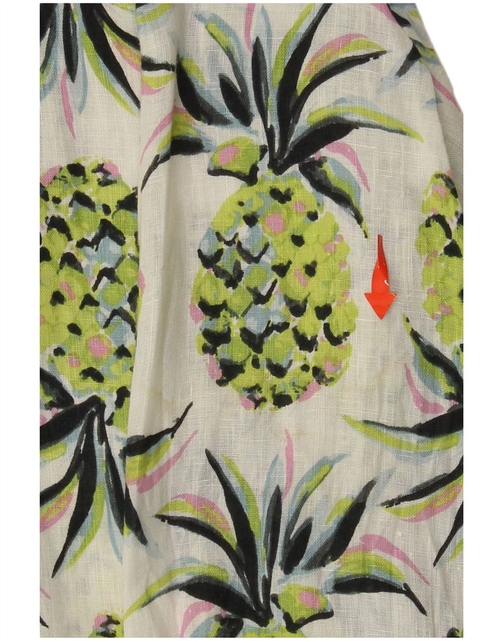 BODEN Ženska prevelika majica s dugačkim apstraktnim uzorkom UK 8 Mala zelena