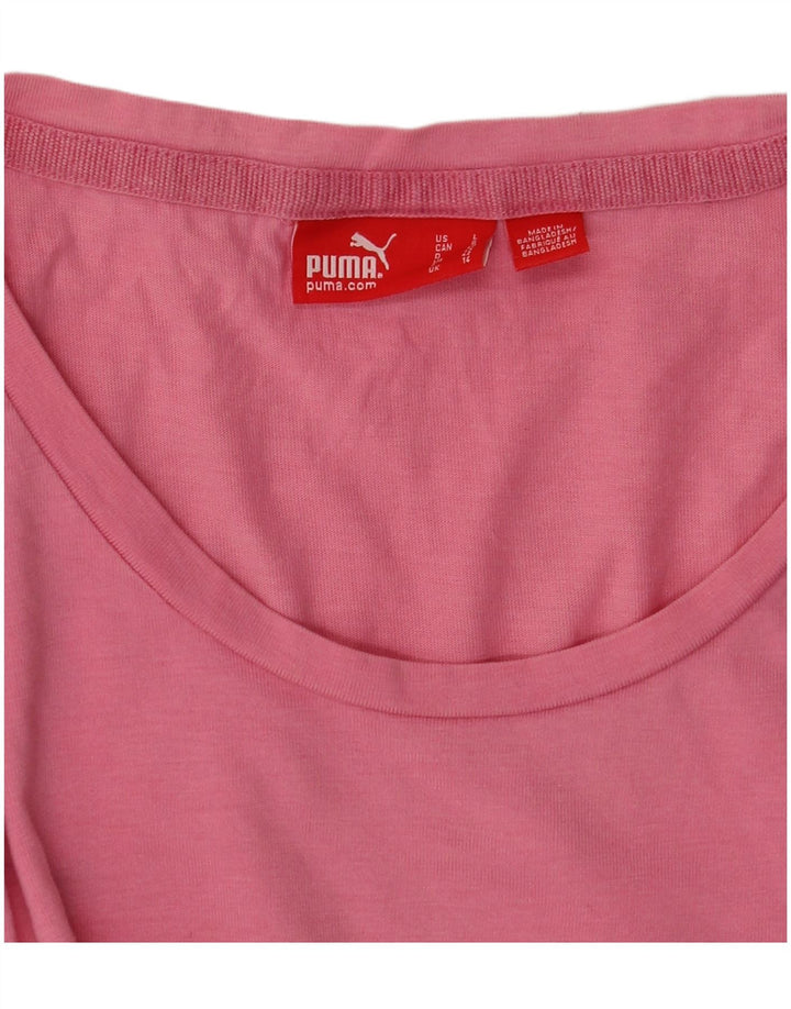 Puma ženska majica kratkih rukava s grafičkim motivima UK 14 srednje ružičasta