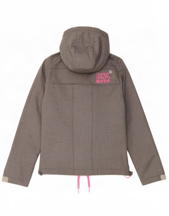 Superdry ženska Windtrekker grafička vjetrovka jakna UK 10 mala siva