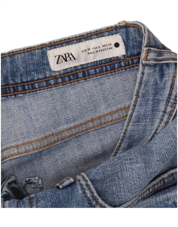 ZARA Womens Straight Jeans EU 38 Small W28 L29 Blue