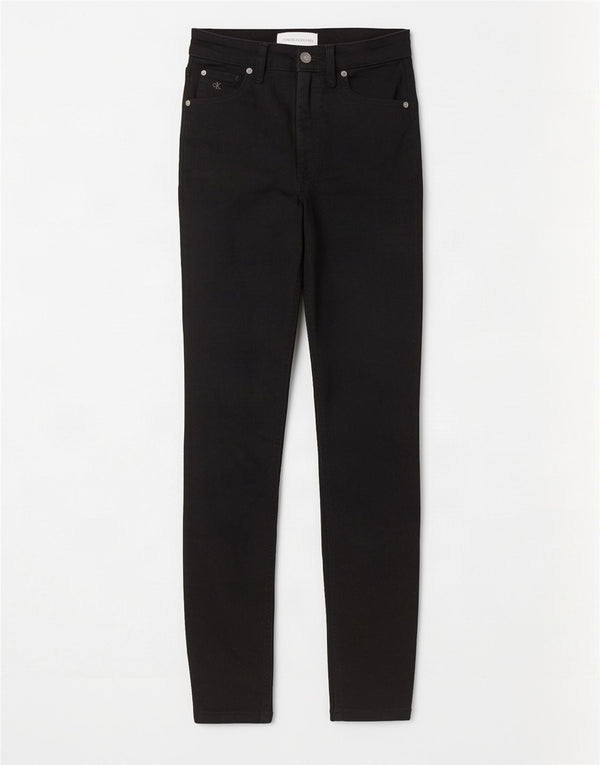 Calvin Klein ženske uske traperice W26 L30 crni pamuk