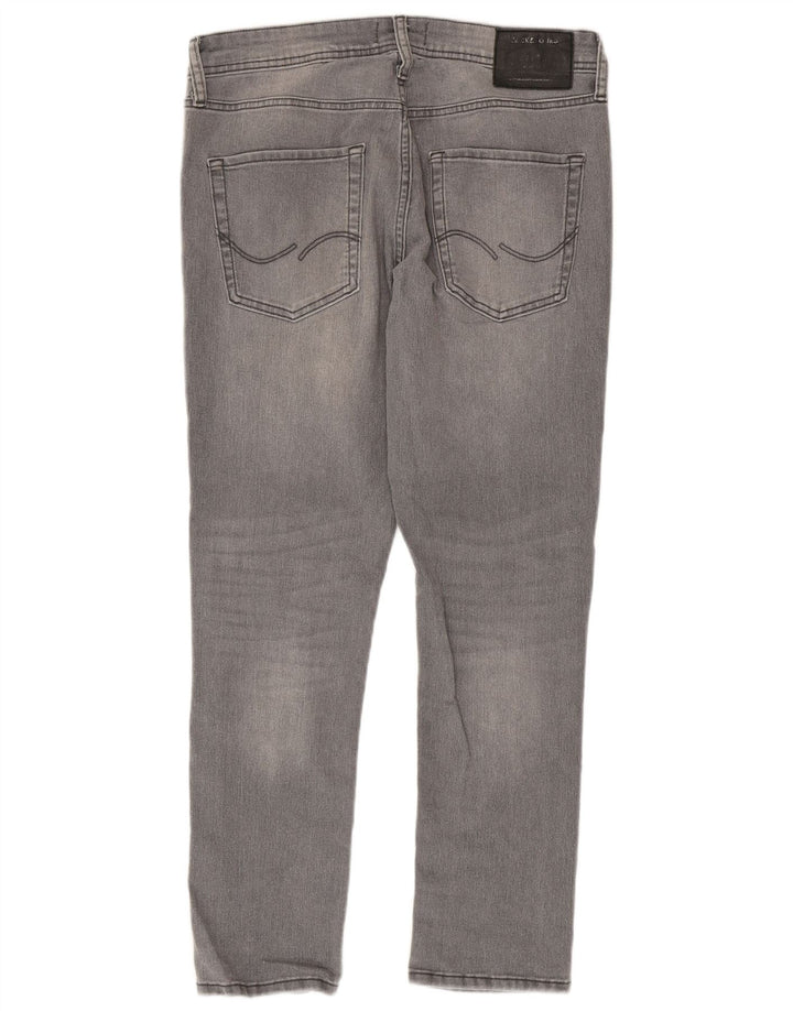 Jack & Jones muške uske traperice GLENN W32 L30 sivi pamuk