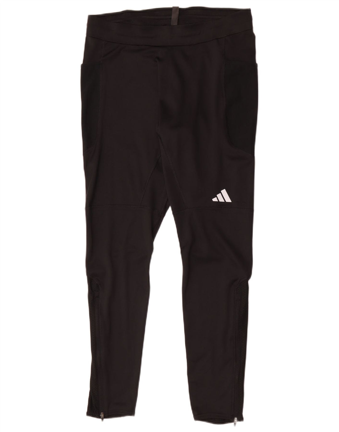 Adidas muške uske hlače za trenirku, velike crne poliesterske hlače