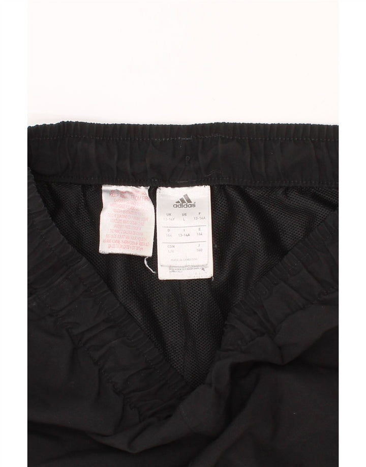 ADIDAS Boys Climalite Sport Shorts 13-14 Years Black Polyester Vintage Adidas and Second-Hand Adidas from Messina Hembry 