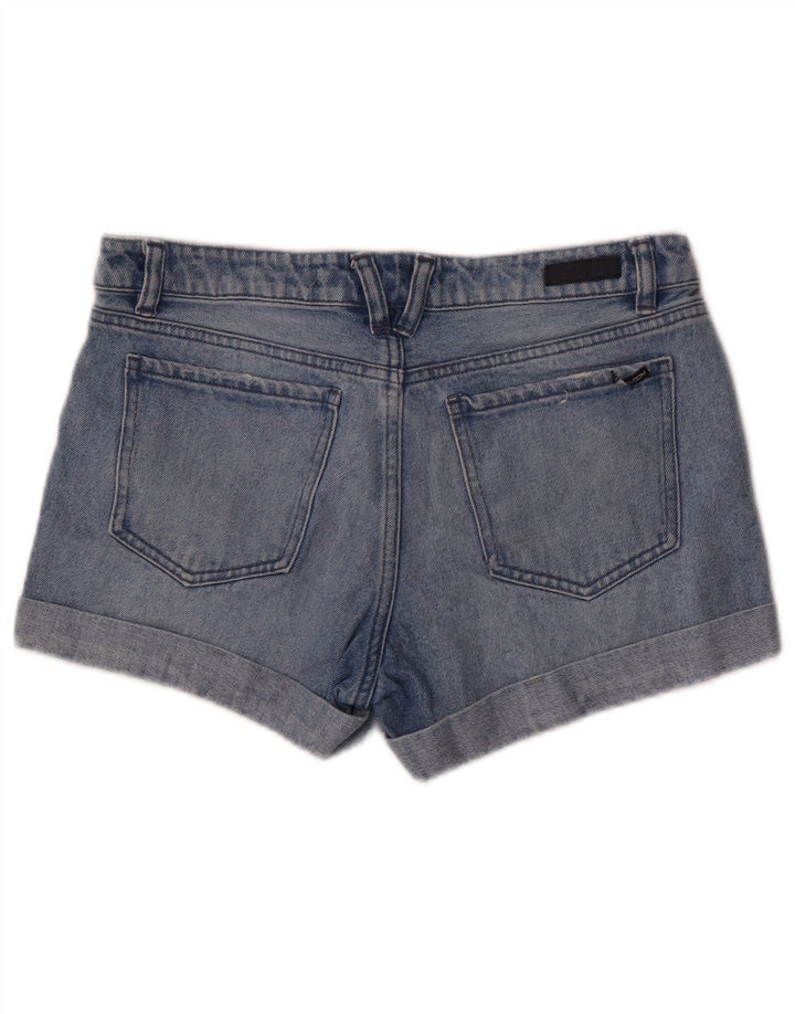 Ženske kratke traper hlače Volcom Boyfriend Fit, W28 srednje plavi pamuk
