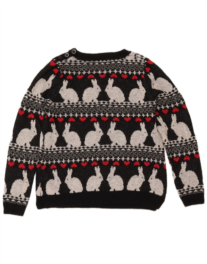 MARKS & SPENCER Ženski džemper s morskim izrezom UK 10 Mali crni