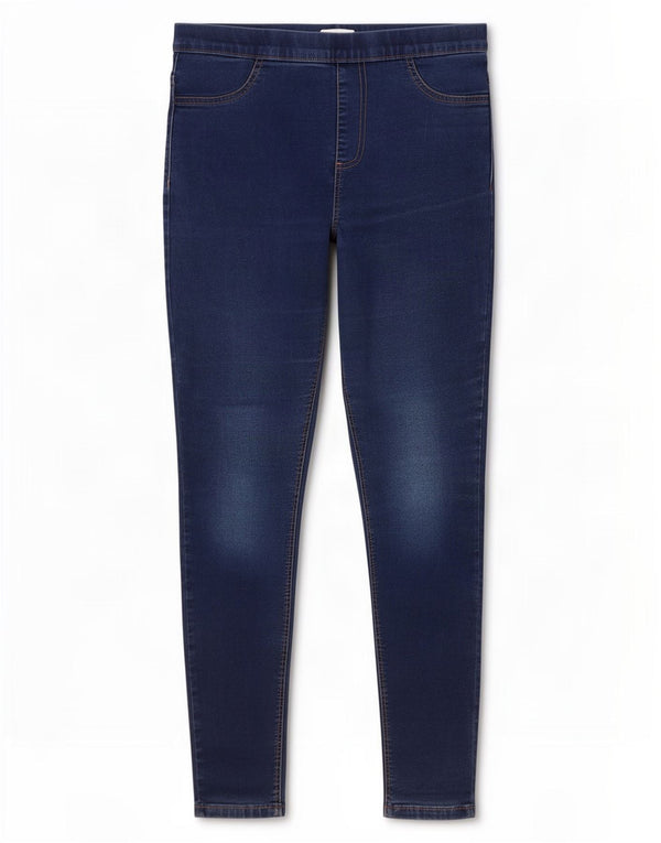 Marks & Spencer ženske jegging traperice UK 14 srednje W30 L27 plavi pamuk