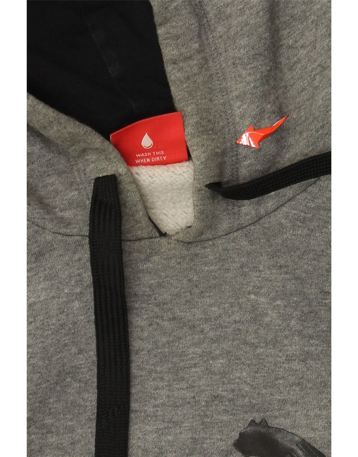 PUMA muška majica s kapuljačom s kapuljačom, veliki sivi pamuk