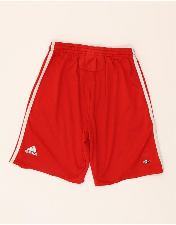 ADIDAS Boys Liverpool Graphic Sport Shorts 11-12 Years Red Poliester