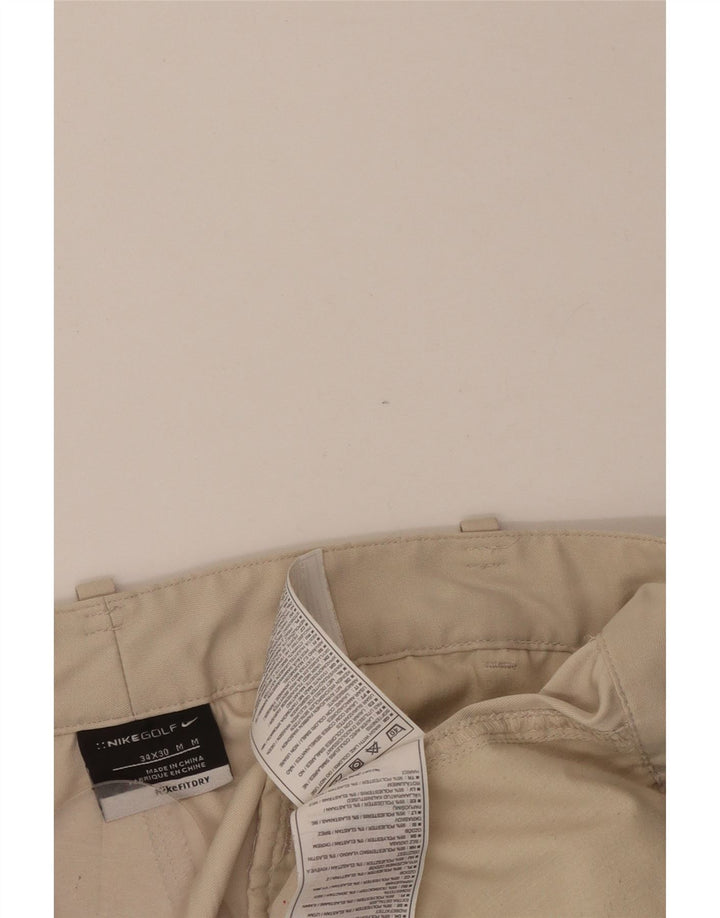 NIKE Muške ravne chino hlače W34 L30 bež poliester