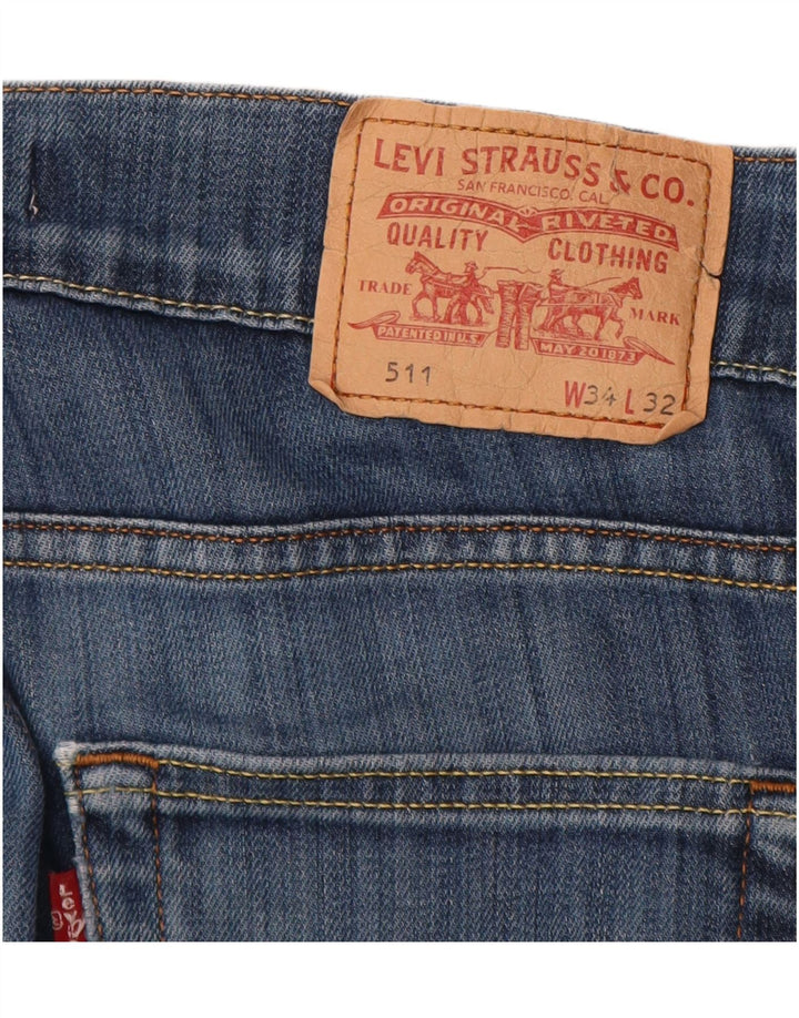 Levi's ženske 511 uske traperice W34 L30 plave