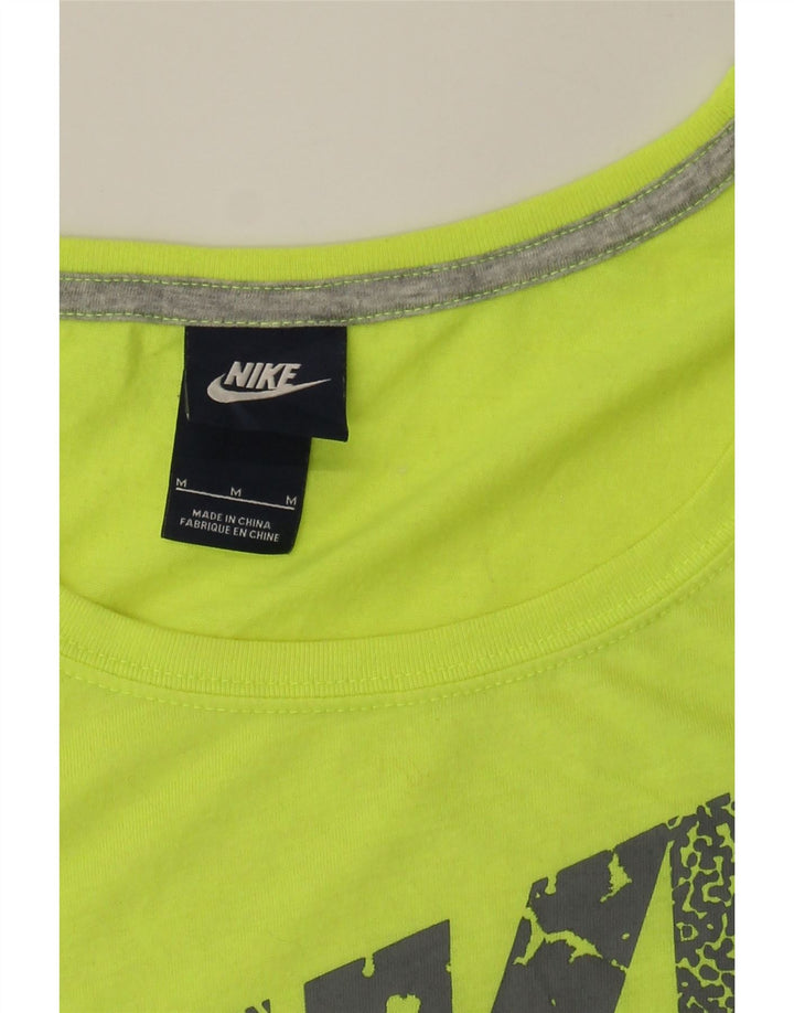 NIKE Womens Graphic T-Shirt Top UK 14 Medium Green Polyester Vintage Nike and Second-Hand Nike from Messina Hembry 