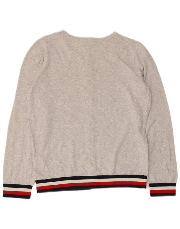 Ženski džemper Tommy Hilfiger UK 14 srednje sive pruge