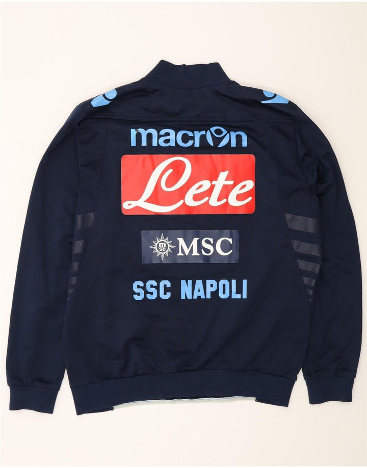 Gornji dio trenirke Macron Graphic Pulover Large Tavy Blue Colourblock