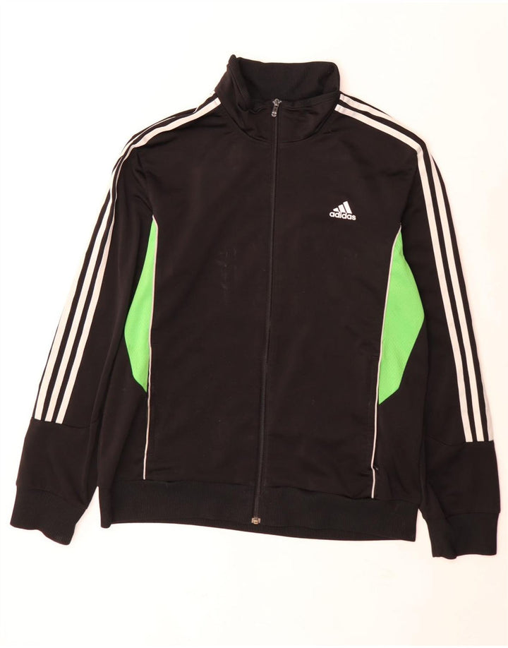 Adidas muška trenirka gornja jakna UK 42/44 veliki crni poliester u boji