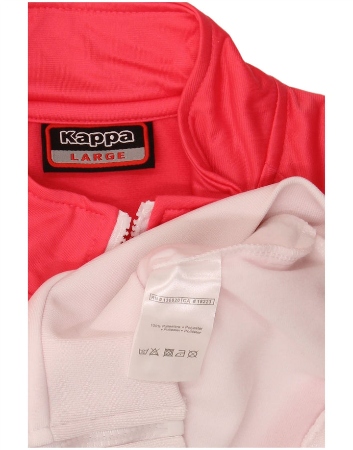 Kappa ženska gornja jakna trenirke UK 16 Large Red Colourblock