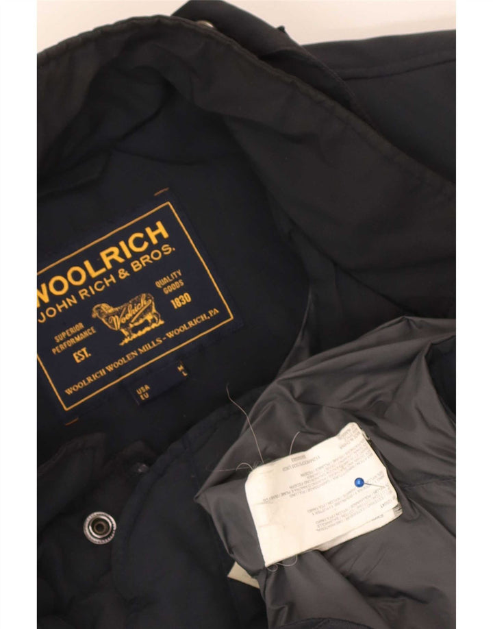 Woolrich muška podstavljena jakna UK 38 srednje tamnoplavi pamuk
