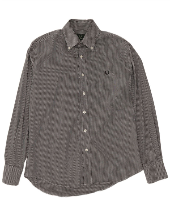 FRED PERRY Muška majica mala crna gingham