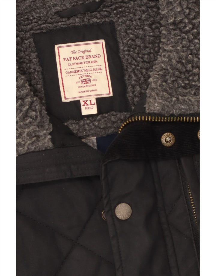 Fat Face muška prošivena jakna UK 42 XL crni poliester