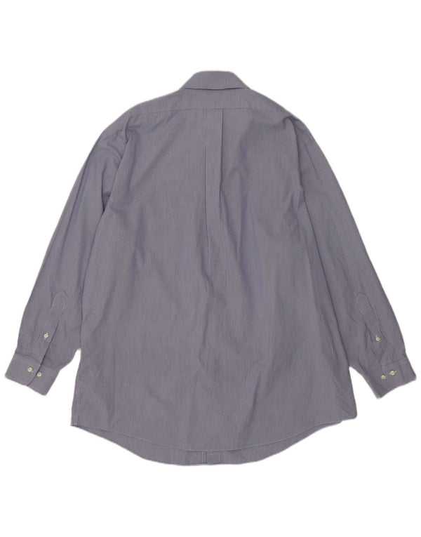Brooks Brothers muška uska košulja veličina 18 4/5 2XL plavi pamuk u obliku ptičje zube