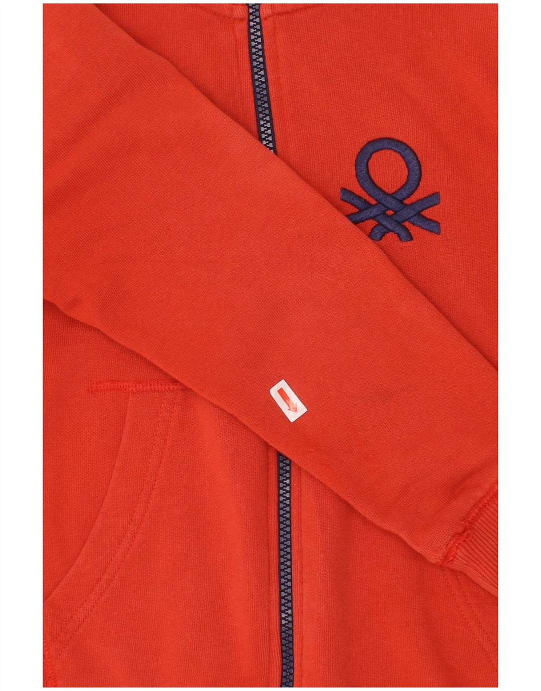 BENETTON Trenirka za dječake Gornja jakna 6-7 godina Mala crvena pamučna