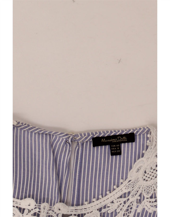MASSIMO DUTTI Ženski gornji dio bluze bez rukava EU 40 srednje plave pruge